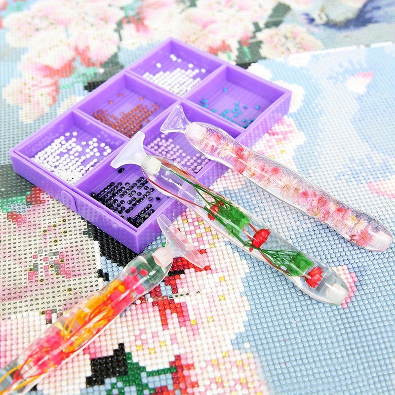 1세트 꽃무늬 레진 5D 다이아몬드 페인팅 펜, 6개  - Art Craft Shop 리뷰 및 가격